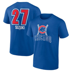 MLB Seiya Suzuki Chicago Cubs Fastball Player Name & Number T-Shirt