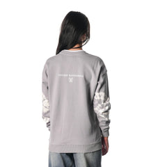 NHL Gray Chicago Blackhawks The Wild Collective Unisex Tie-Dye Double Collar Pullover Sweatshirt