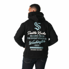 NHL Black Seattle Kraken The Wild Collective Unisex Pullover Hoodie