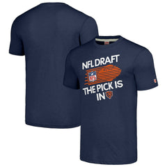 Homage Unisex 2024 Team Draft Tri-Blend T-Shirt - Chicago Bears