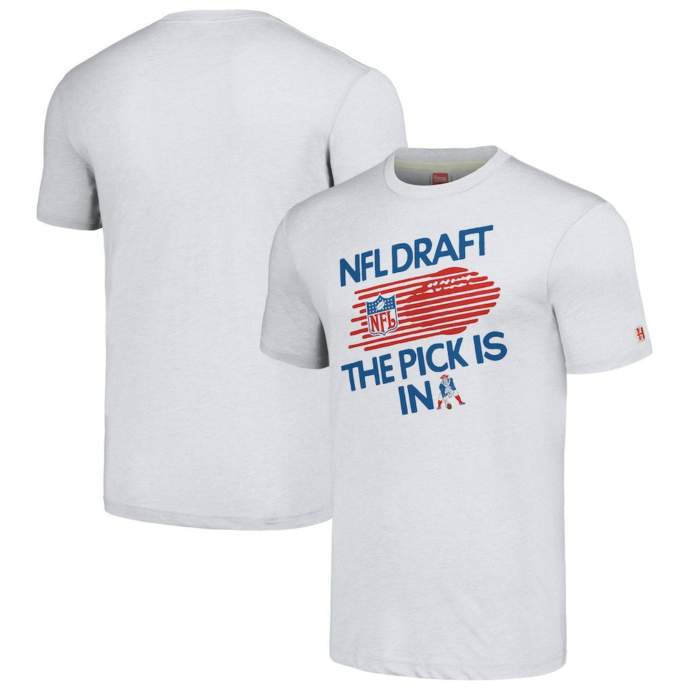 Homage Unisex 2024 Team Draft Tri-Blend T-Shirt - New England Patriots