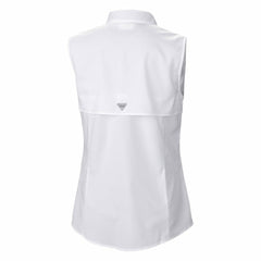 Women's PFG Tamiami Omni-Shade Sleeveless Button-Up Shirt - Miami Dolphins