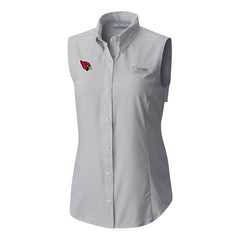 Women's PFG Tamiami Omni-Shade Sleeveless Button-Up Shirt - Arizona Cardinals