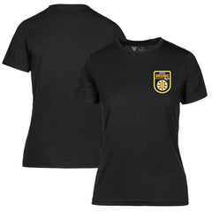 NHL Black Boston Bruins Levelwear Women's Retro Maddox T-Shirt