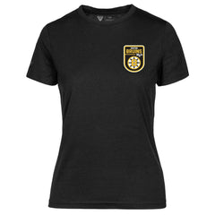 NHL Black Boston Bruins Levelwear Women's Retro Maddox T-Shirt