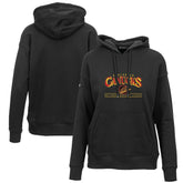 NHL Black Vancouver Canucks Levelwear Women's Retro Adorn Spellout Pullover Hoodie