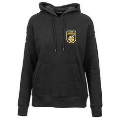 NHL Black Boston Bruins Levelwear Women's Retro Adorn Pullover Hoodie
