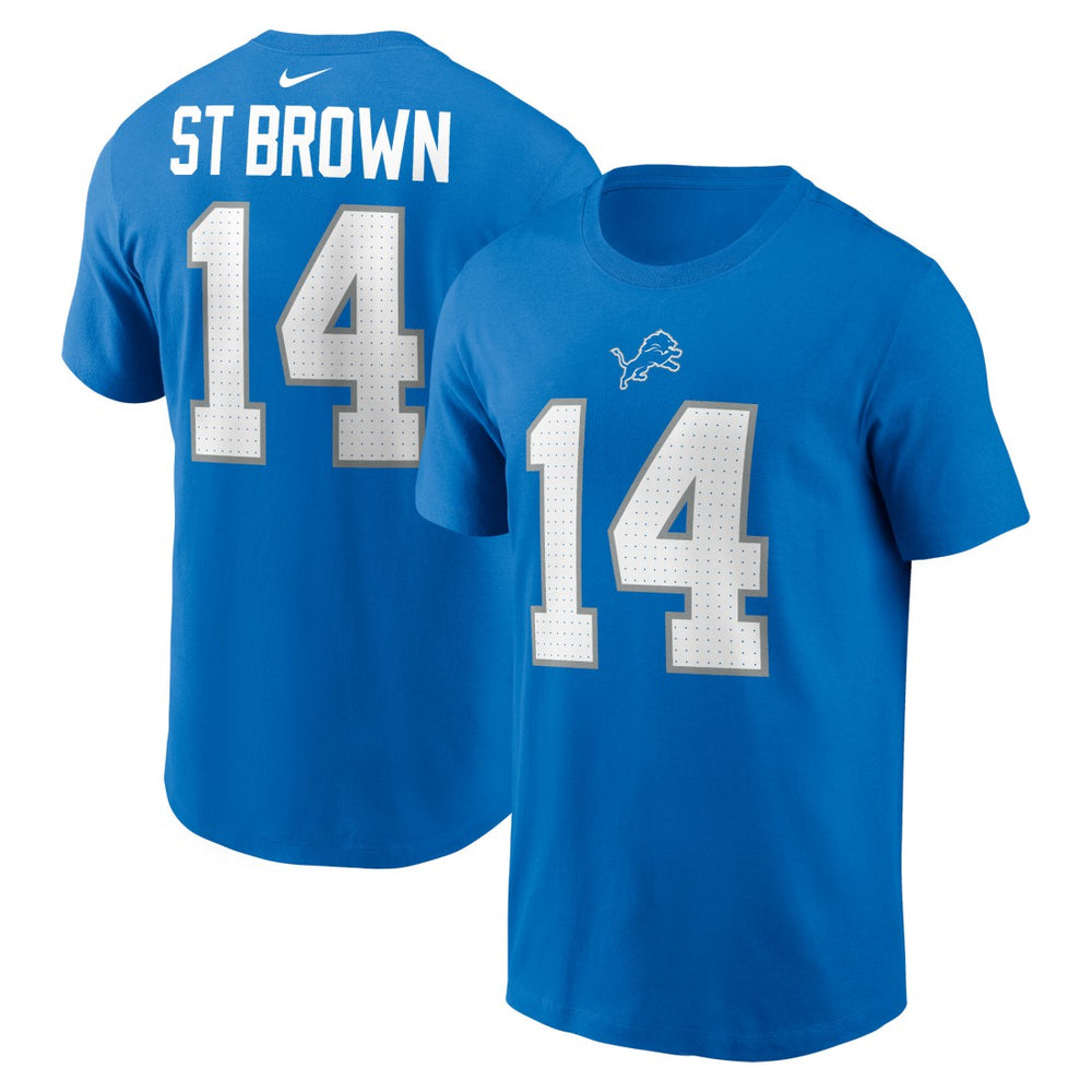 Amon-Ra St. Brown Name & Number T-Shirt - Detroit Lions