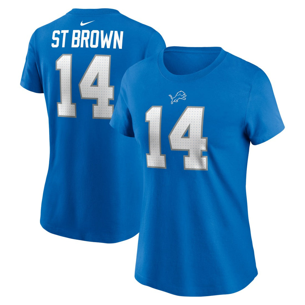 Amon-Ra St. Brown Women's Player Name & Number T-Shirt - Detroit Lions