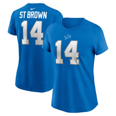 Amon-Ra St. Brown Women's Player Name & Number T-Shirt - Detroit Lions
