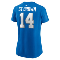 Amon-Ra St. Brown Women's Player Name & Number T-Shirt - Detroit Lions