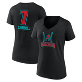 MLB Corbin Carroll Arizona Diamondbacks Women's Name & Number Fastball V-Neck T-Shirt