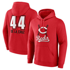MLB Elly De La Cruz Cincinnati Reds Name & Number Fastball Pullover Hoodie