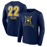 MLB Christian Yelich Milwaukee Brewers Name & Number Fastball Long Sleeve T-Shirt