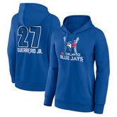 MLB Vladimir Guerrero Jr. Toronto Blue Jays Women's Name & Number Fastball Pullover Hoodie