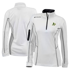 MLB Athletics Columbia Women's Omni-Wick Shotgun Quarter-Zip Pullover Top