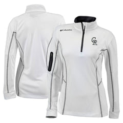MLB Colorado Rockies Columbia Women's Omni-Wick Shotgun Quarter-Zip Pullover Top