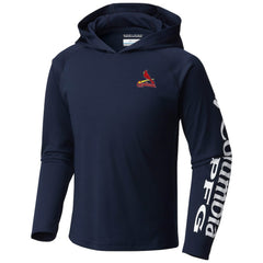 MLB St. Louis Cardinals Columbia Youth Terminal Tackle Long Sleeve Hoodie T-Shirt