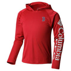 MLB Boston Red Sox Columbia Youth Terminal Tackle Long Sleeve Hoodie T-Shirt