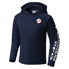 MLB New York Yankees Columbia Youth Terminal Tackle Long Sleeve Hoodie T-Shirt