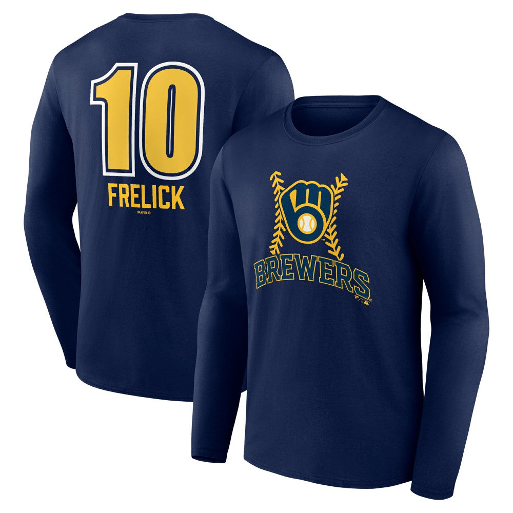 MLB Sal Frelick Milwaukee Brewers Name & Number Fastball Long Sleeve T-Shirt