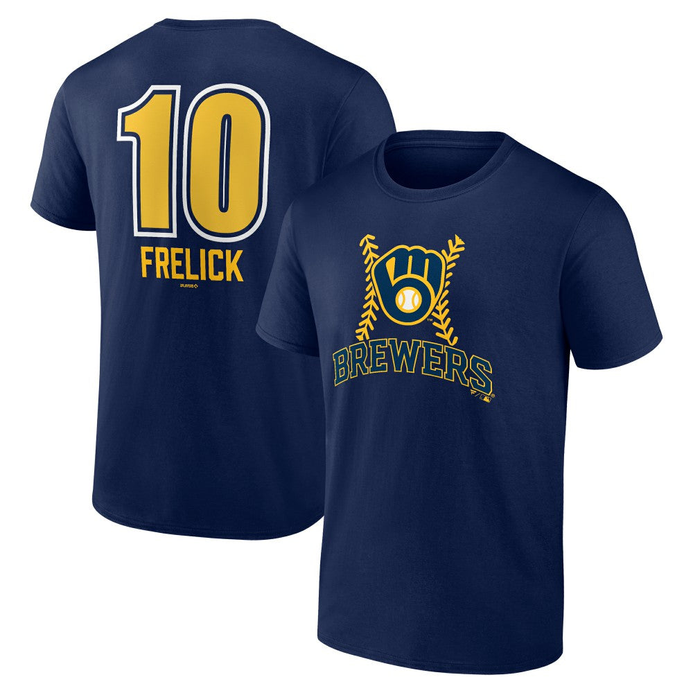 MLB Sal Frelick Milwaukee Brewers Name & Number Fastball T-Shirt