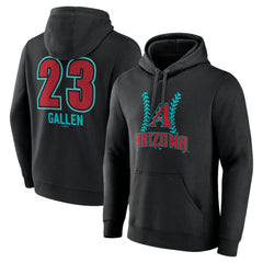 MLB Zac Gallen Arizona Diamondbacks Name & Number Fastball Pullover Hoodie