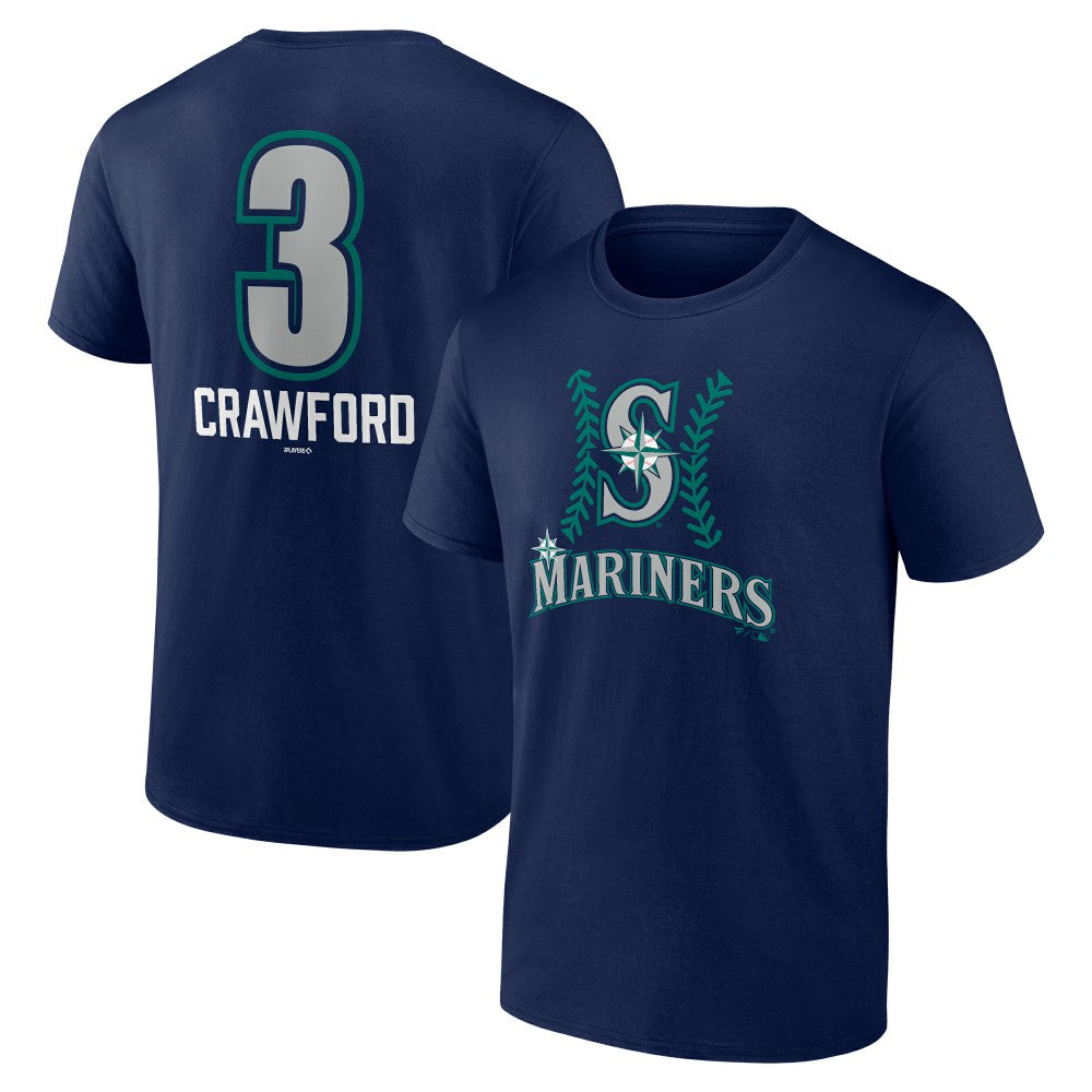 MLB J.P. Crawford Seattle Mariners Name & Number Fastball T-Shirt