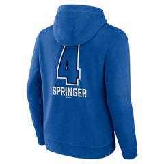 MLB George Springer Toronto Blue Jays Name & Number Fastball Pullover Hoodie