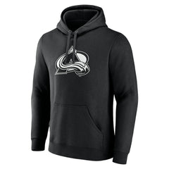 NHL Black Colorado Avalanche Personalized Name & Number Monochrome Pullover Hoodie