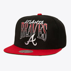 MLB Atlanta Braves Mitchell & Ness Rise Up Snapback Hat