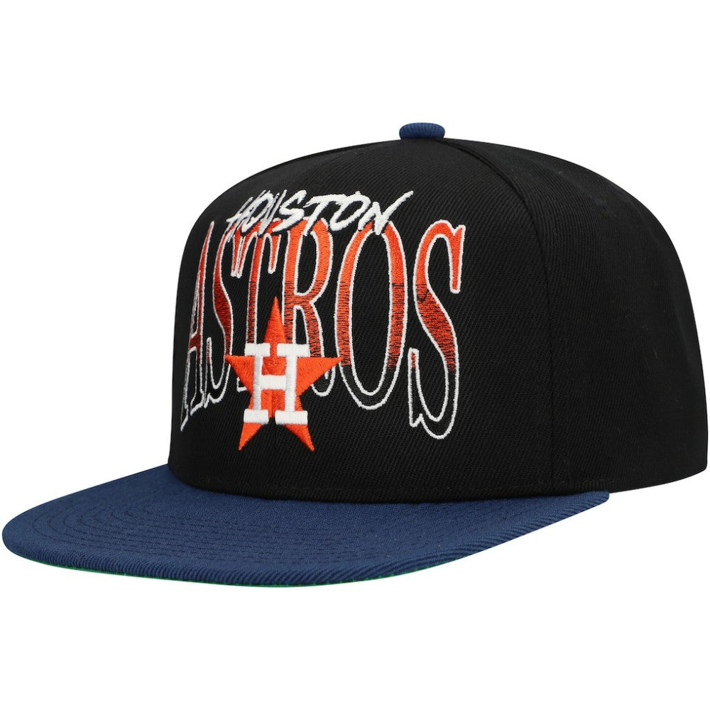 MLB Houston Astros Mitchell & Ness Rise Up Snapback Hat