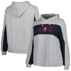 MLB Boston Red Sox Profile Women's Plus Size Pullover Jersey Hoodie