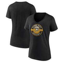 NHL Black Pittsburgh Penguins Women's Native V-Neck T-Shirt