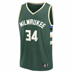 NBA Giannis Antetokounmpo Milwaukee Bucks Youth Fast Break Replica Player Jersey