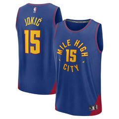 NBA Nikola Jokic Denver Nuggets Youth Fast Break Replica Player Jersey sale
