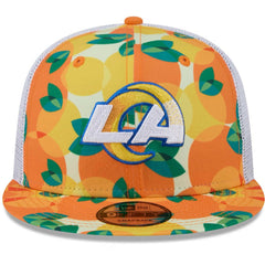 Citrus 9FIFTY Trucker Snapback Hat - Los Angeles Rams