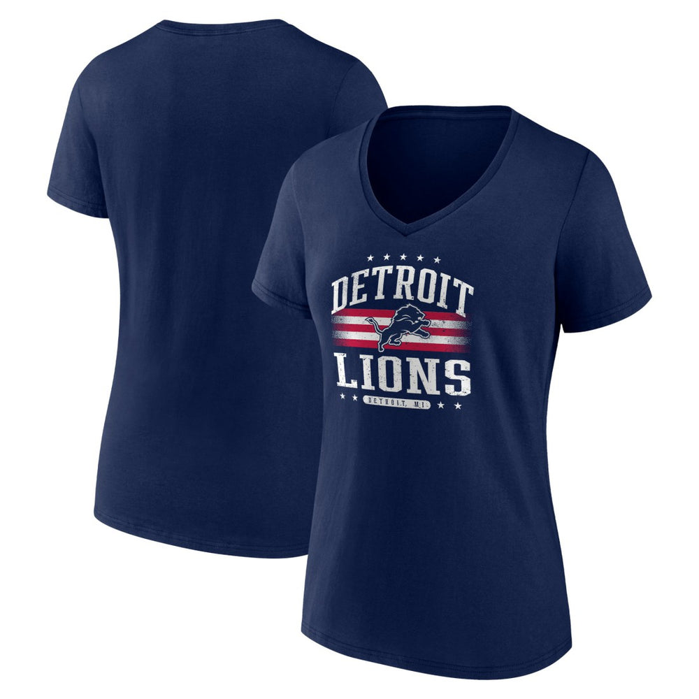 Women's Americana Team V-Neck T-Shirt - Detroit Lions
