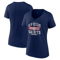 Women's Americana Team V-Neck T-Shirt - New Orleans Saints