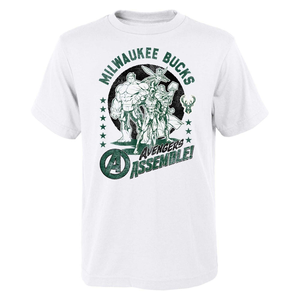 NBA Milwaukee Bucks Youth NBA x Marvel Avengers Squad T-Shirt