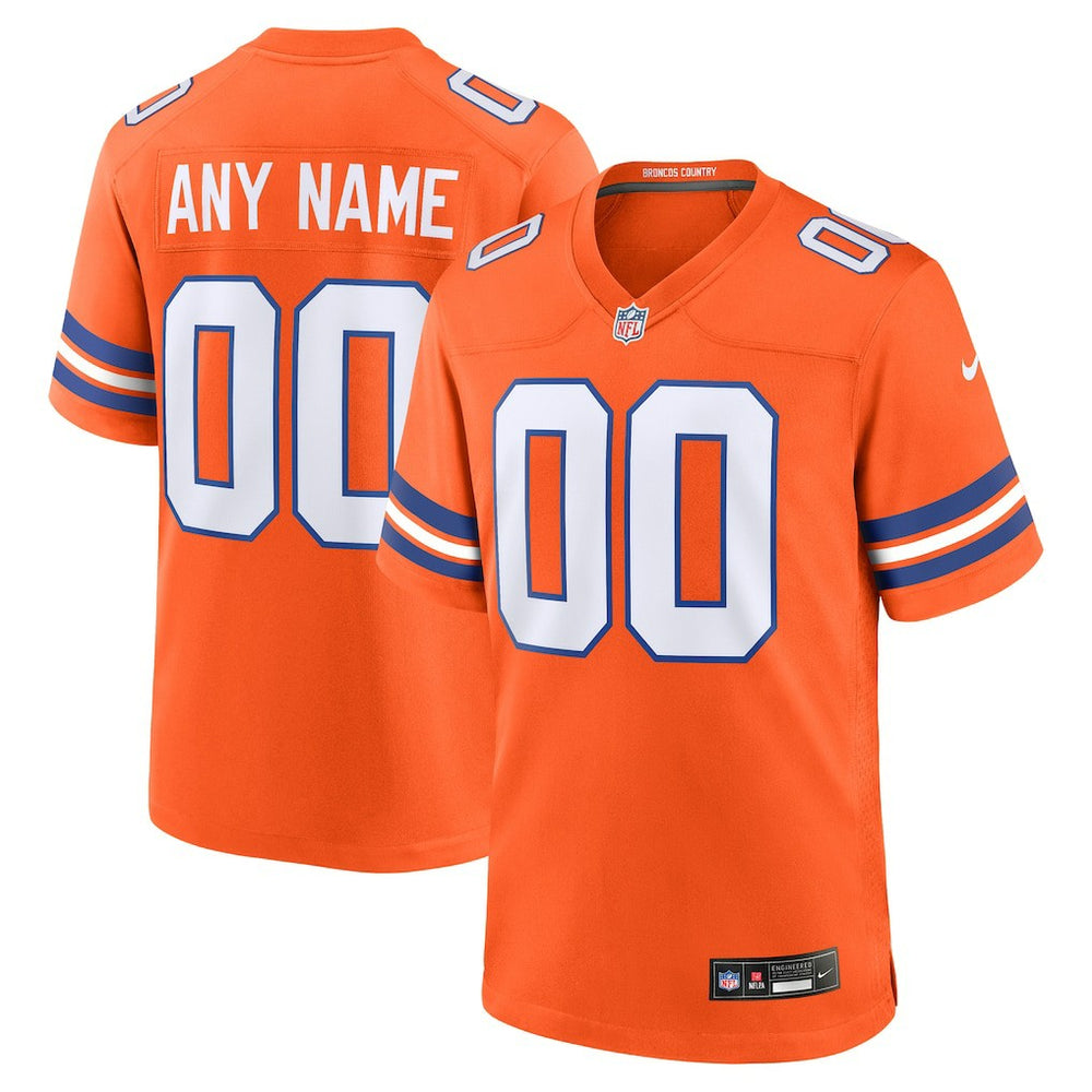 Mile High Collection 1977 Throwback Custom Game Jersey - Denver Broncos