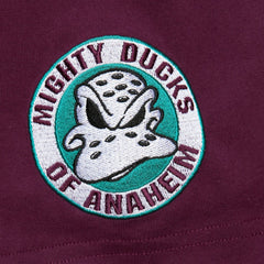 NHL Purple Teemu Selanne Anaheim Ducks Mitchell & Ness Premium Nickname Vintage Logo T-Shirt
