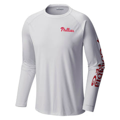 MLB Philadelphia Phillies Columbia Terminal Tackle Long Sleeve T-Shirt