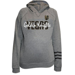 NHL Heather Gray Vegas Golden Knights Fanatics Women's Plus Size Lightweight Fleece Raglan Pullover Hoodie