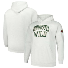 NHL Heather Gray Minnesota Wild Fanatics Big & Tall Fleece Pullover Hoodie