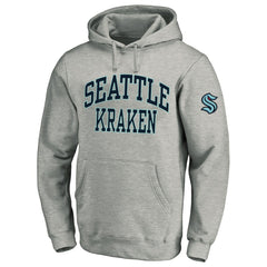 NHL Heather Gray Seattle Kraken Fanatics Big & Tall Fleece Pullover Hoodie