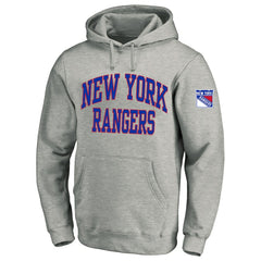 NHL Heather Gray New York Rangers Fanatics Big & Tall Fleece Pullover Hoodie