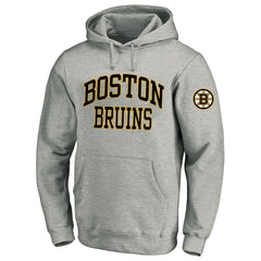 NHL Heather Gray Boston Bruins Fanatics Big & Tall Fleece Pullover Hoodie