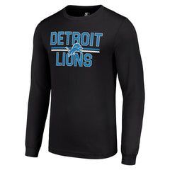Starter Team Mesh Print Graphic Long Sleeve T-Shirt - Detroit Lions