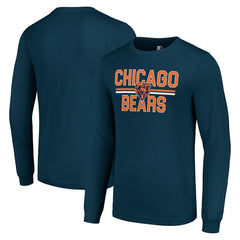Starter Team Mesh Print Graphic Long Sleeve T-Shirt - Chicago Bears